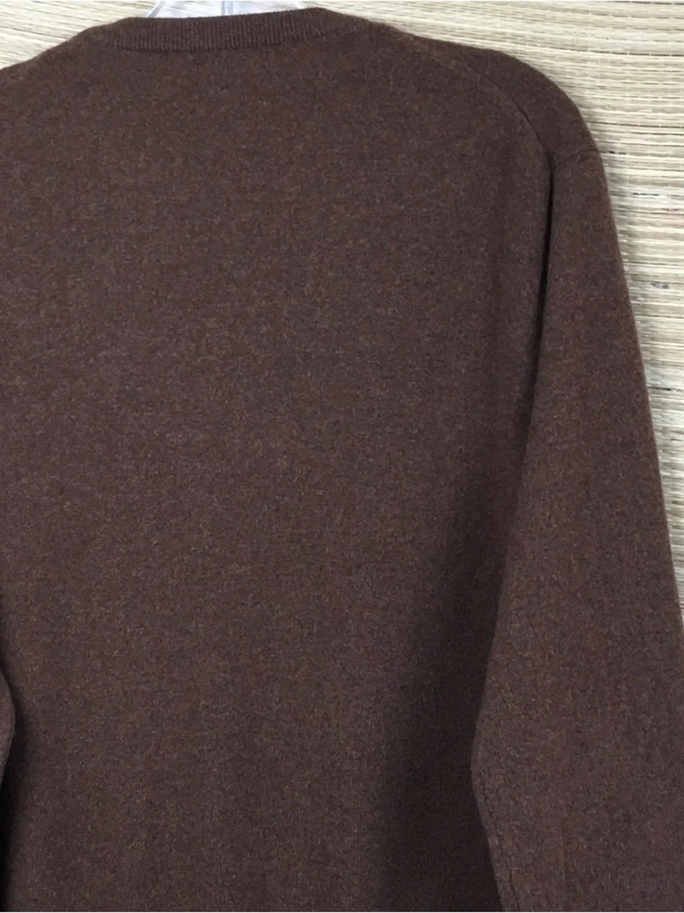 J.CREW 100% Cashmere Crew Neck Sweater In Coffee Size XL